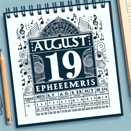 Efemérides musicales 19 de agosto