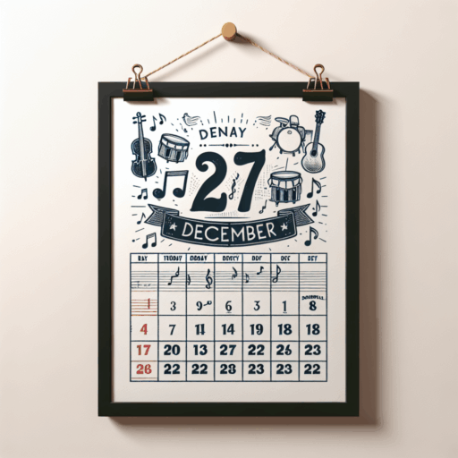 Efemérides musicales 27 de diciembre
