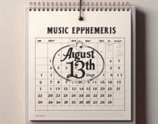 Efemérides musicales 13 de agosto
