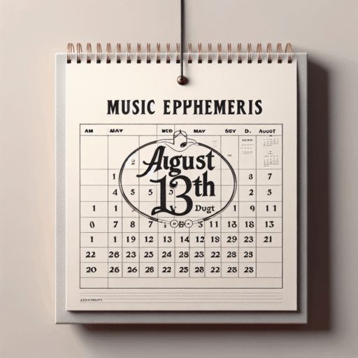 Efemérides musicales 13 de agosto