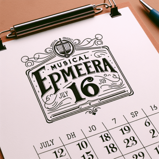 Efemérides musicales 16 de julio