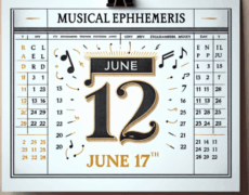 Efemérides musicales 17 de junio
