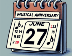 Entendido, aquí tienes el texto solicitado: Efemérides musicales 27 de junio